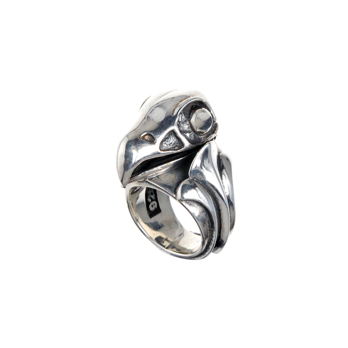 Silver Ring Eagleskull M with Sproutsband