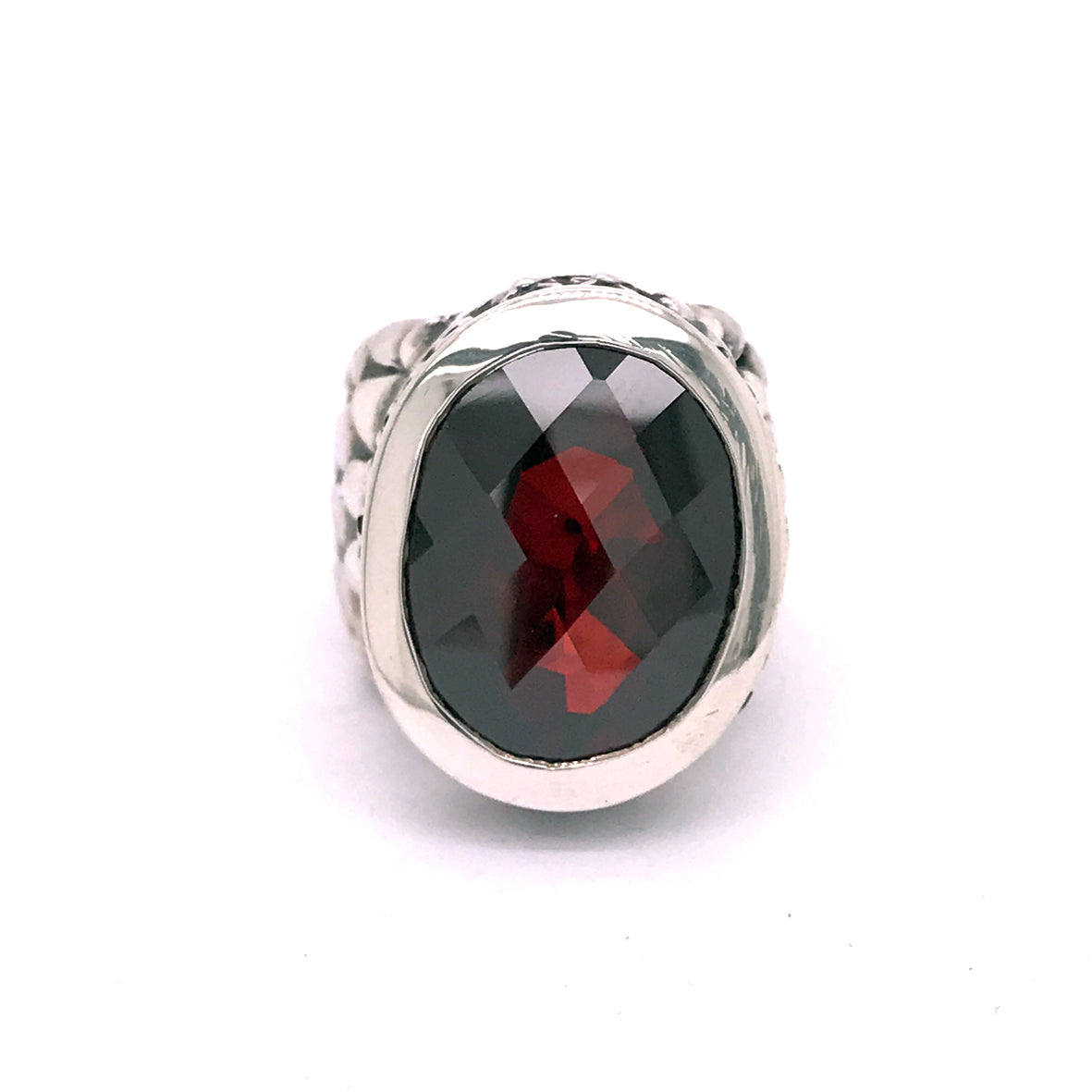 Silver Ring Oval BELIEVE IN YOUR DREAMS on Dragon Scales Band