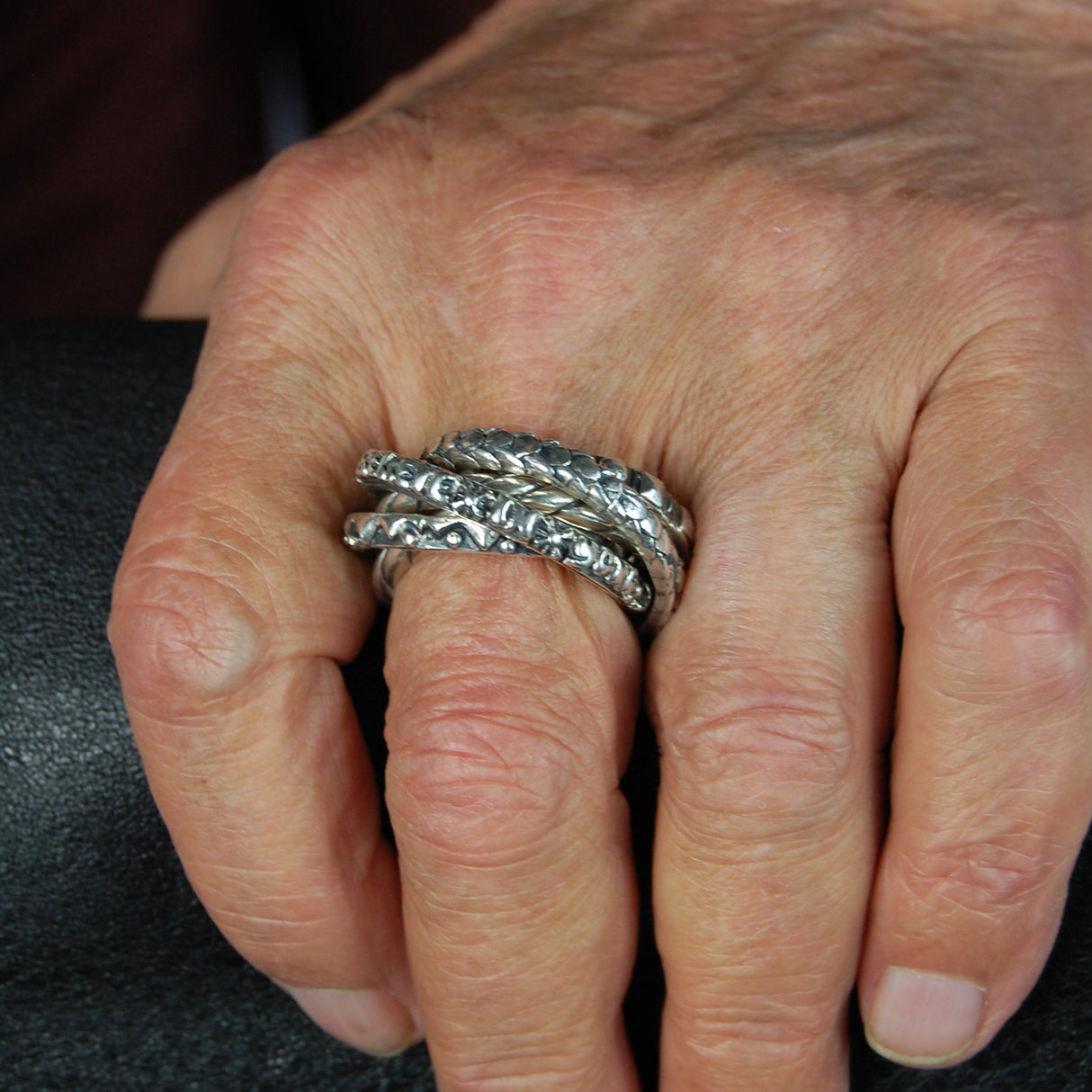 Silver Ring SIX Band