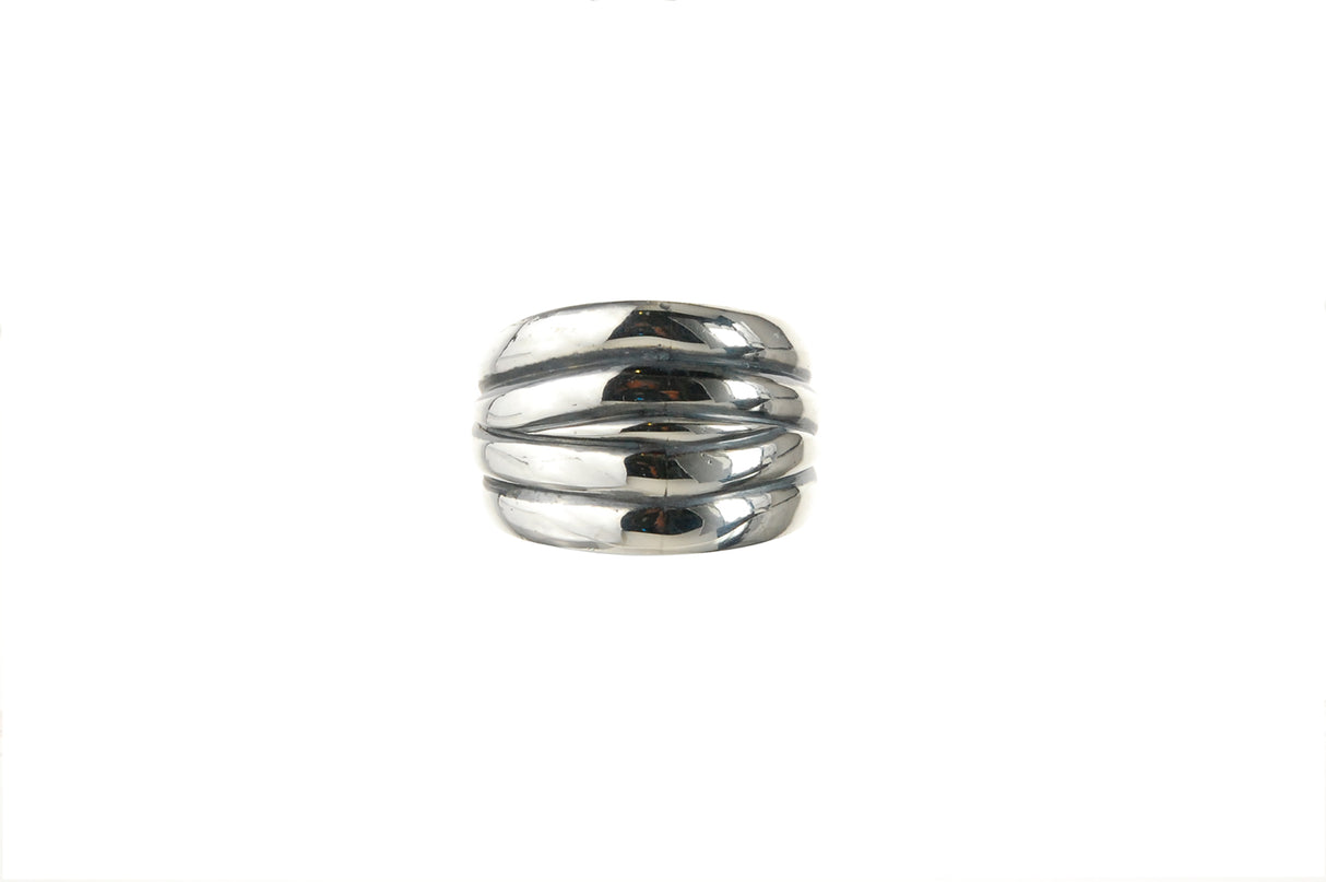 Silver Ring Plain SOLID BANDS M