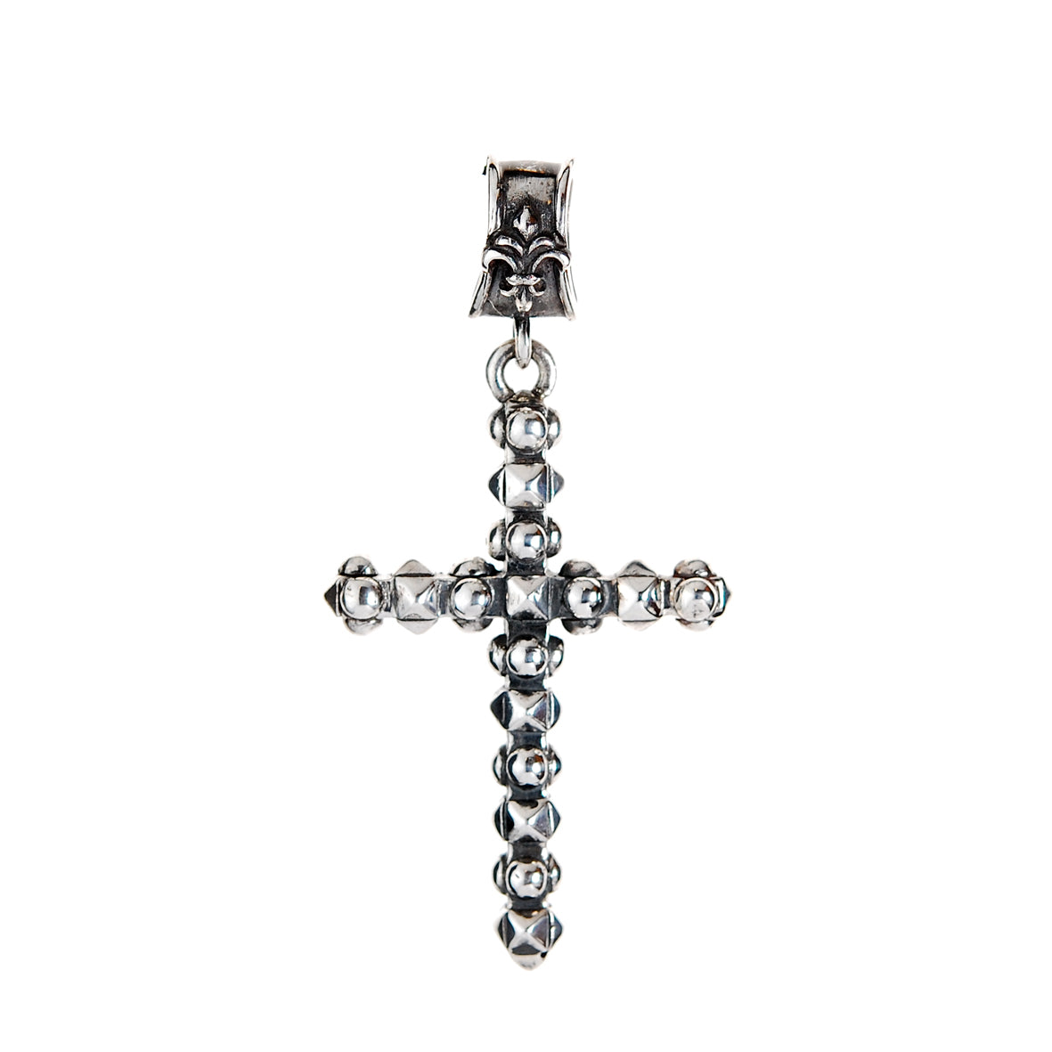 Silver Pendant PYRAMIDES and DOMES Cross