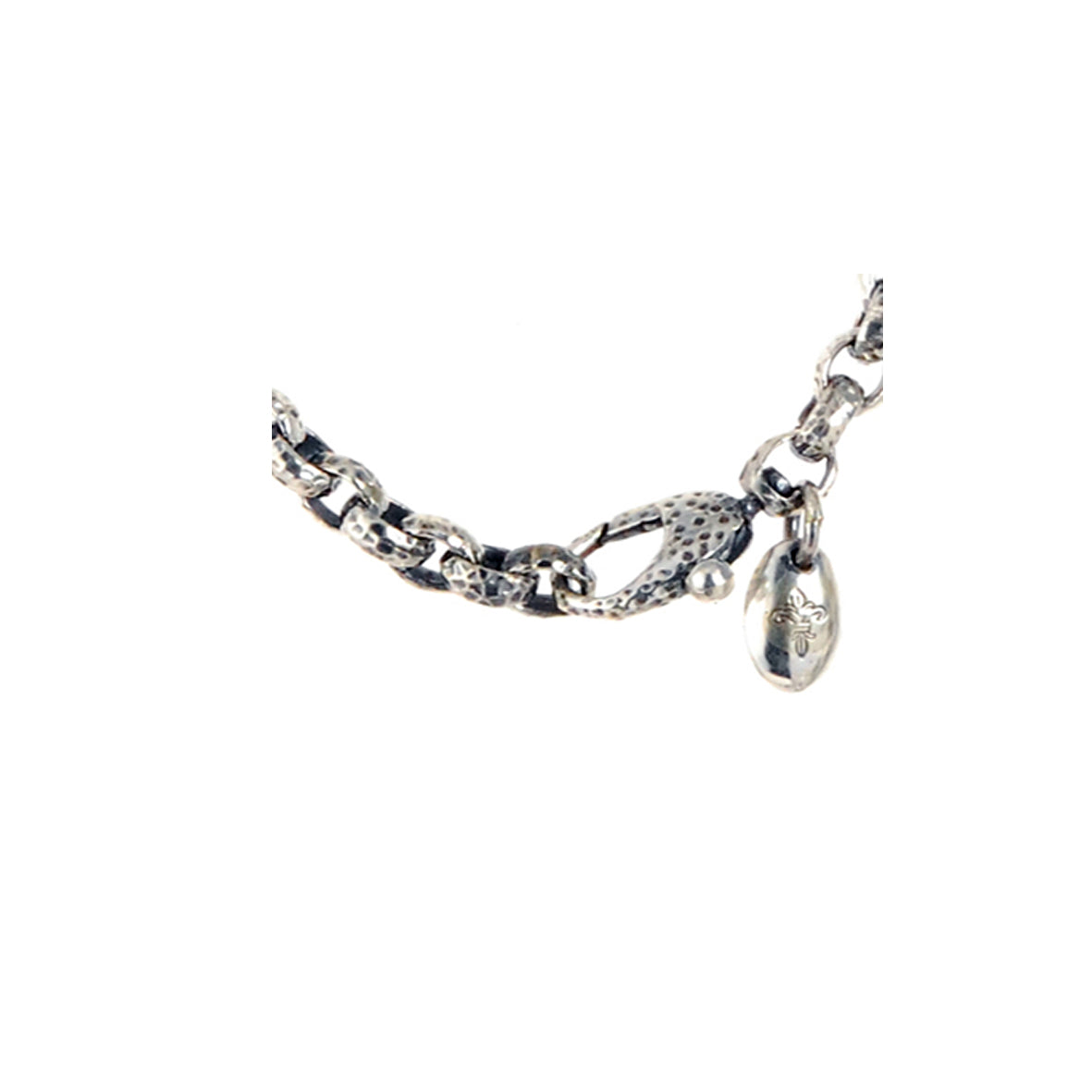 Silber Halskette PEA s Kette S gehämmert