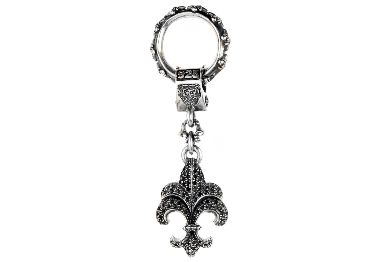 Silver Leather Neckband with Lilies Ring and LILY M Royal