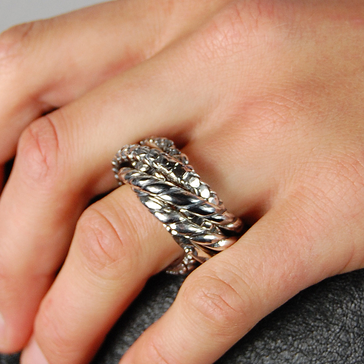 Silver Ring SIX Band