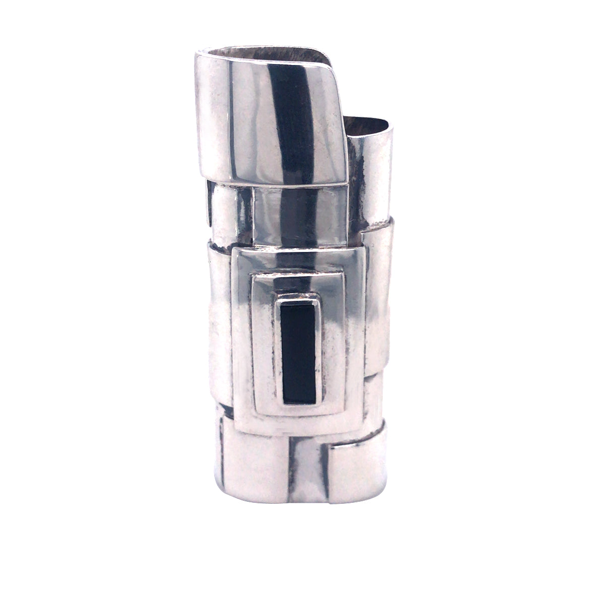 Silver Lighter Cover ONYX Bar and PLATES