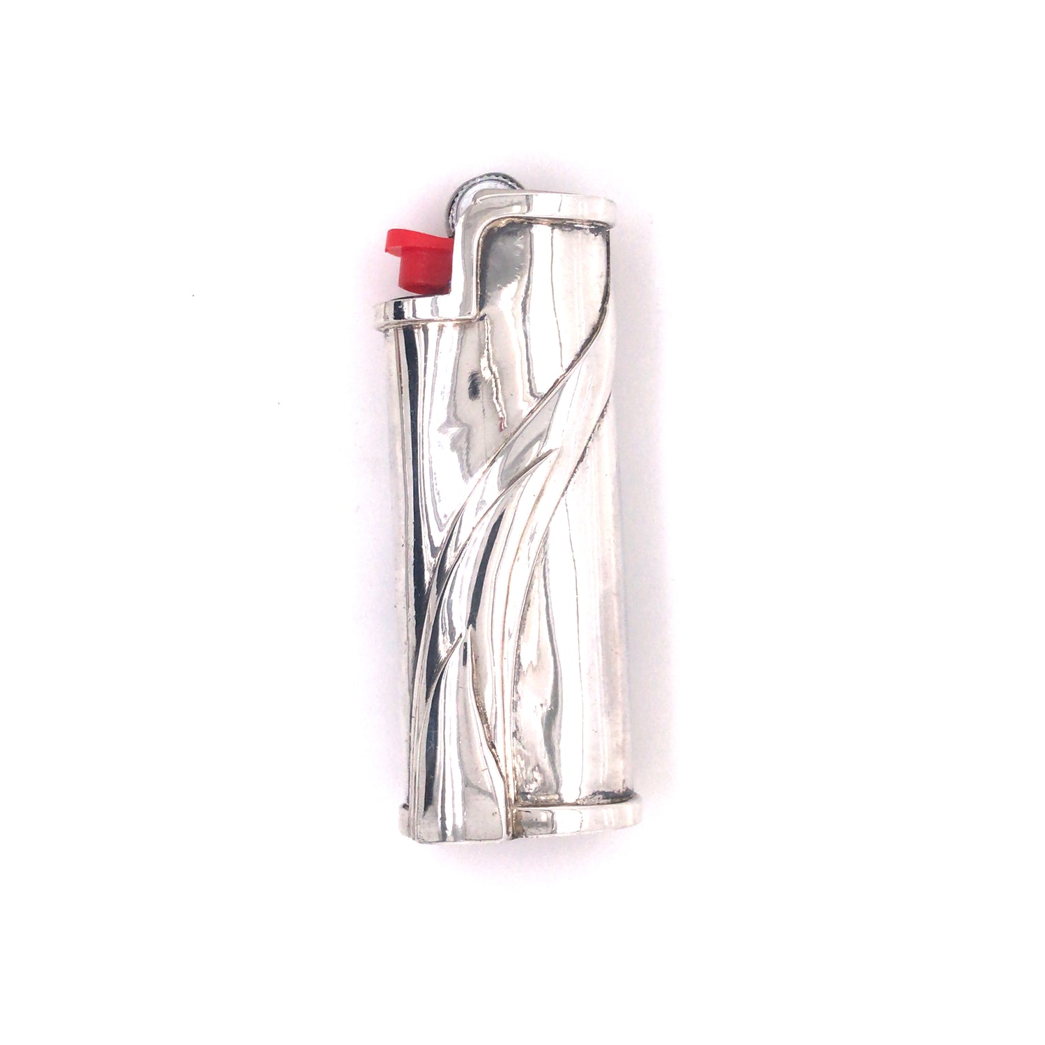 Silver Lighter Cover FLAME