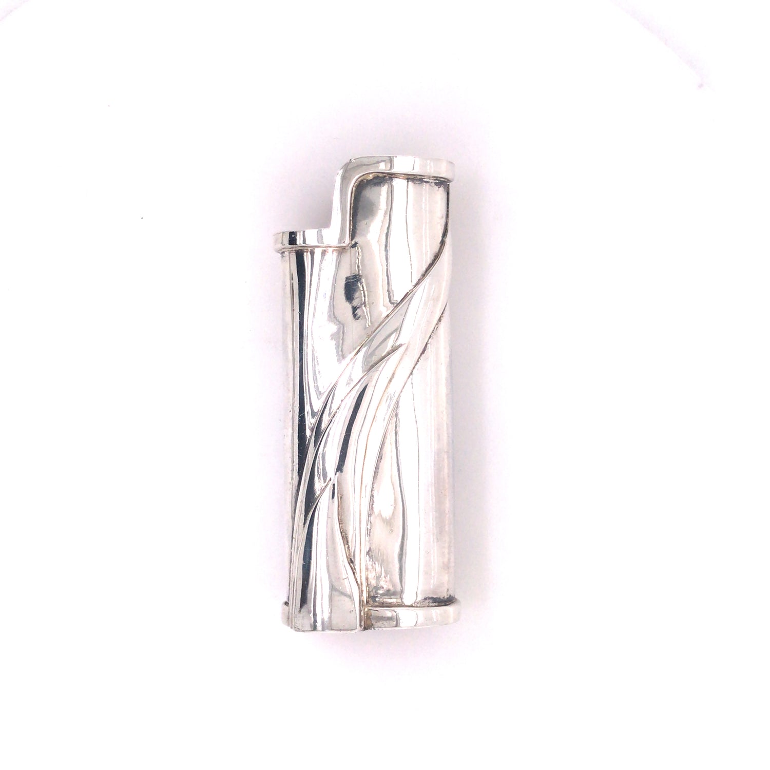 Silver Lighter Cover FLAME