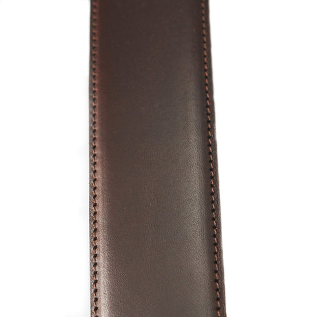Belt Strap of Saddle Leather with Buttons 35 mm