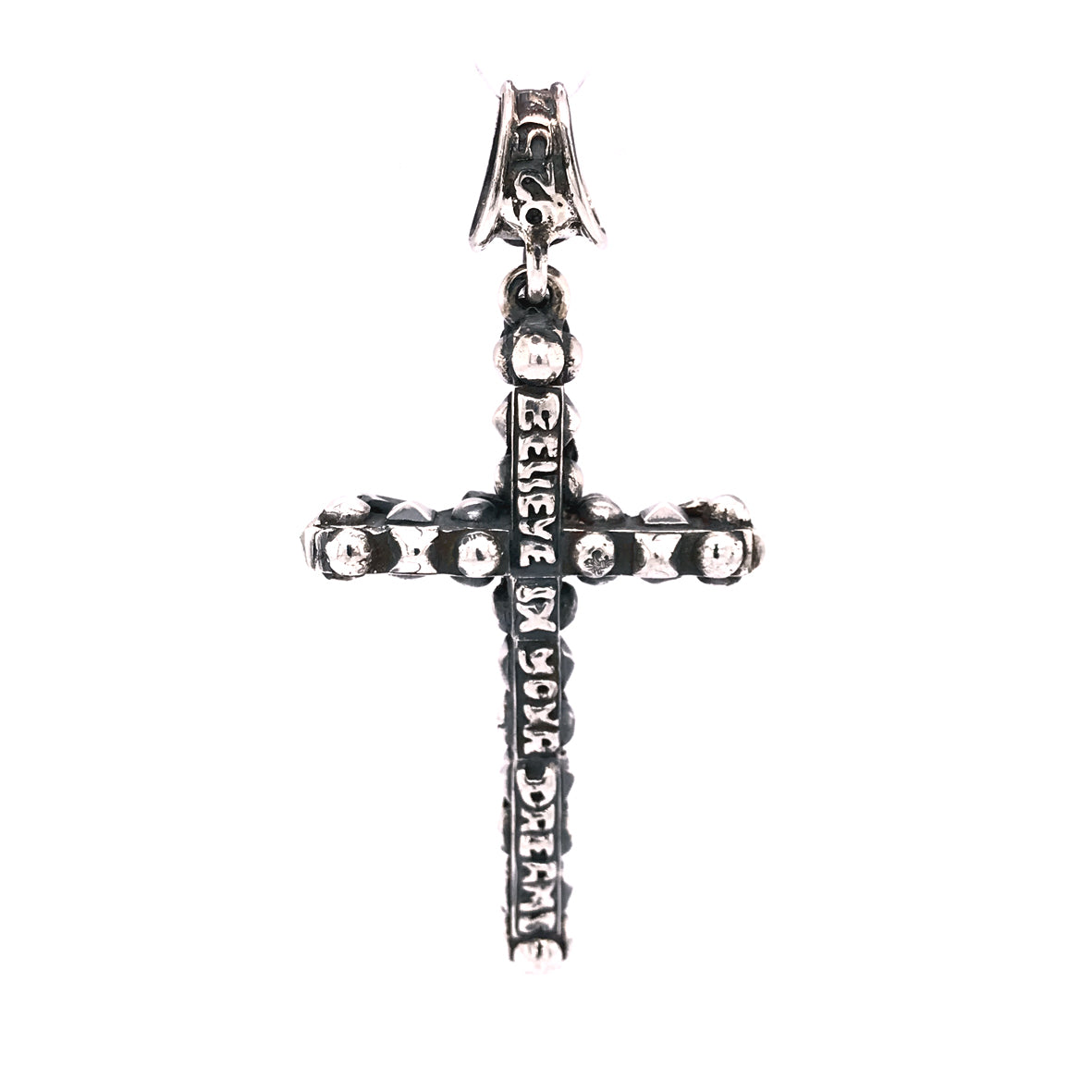 Silber Anhänger Kleines SCHÄDEL-Kreuz