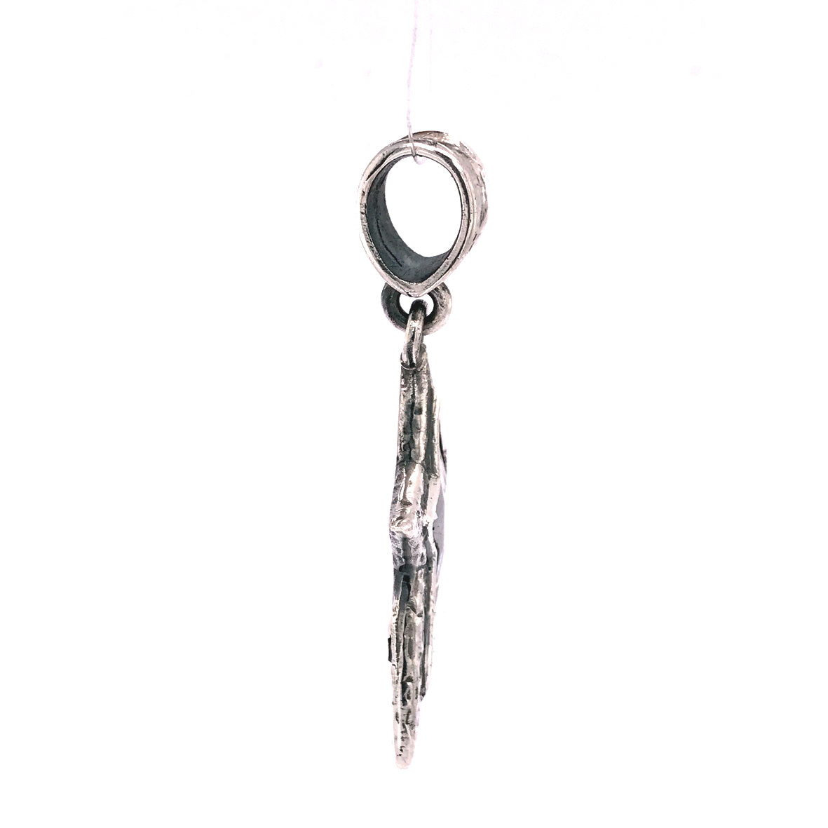 Silver Pendant Shooting Star M Hammered