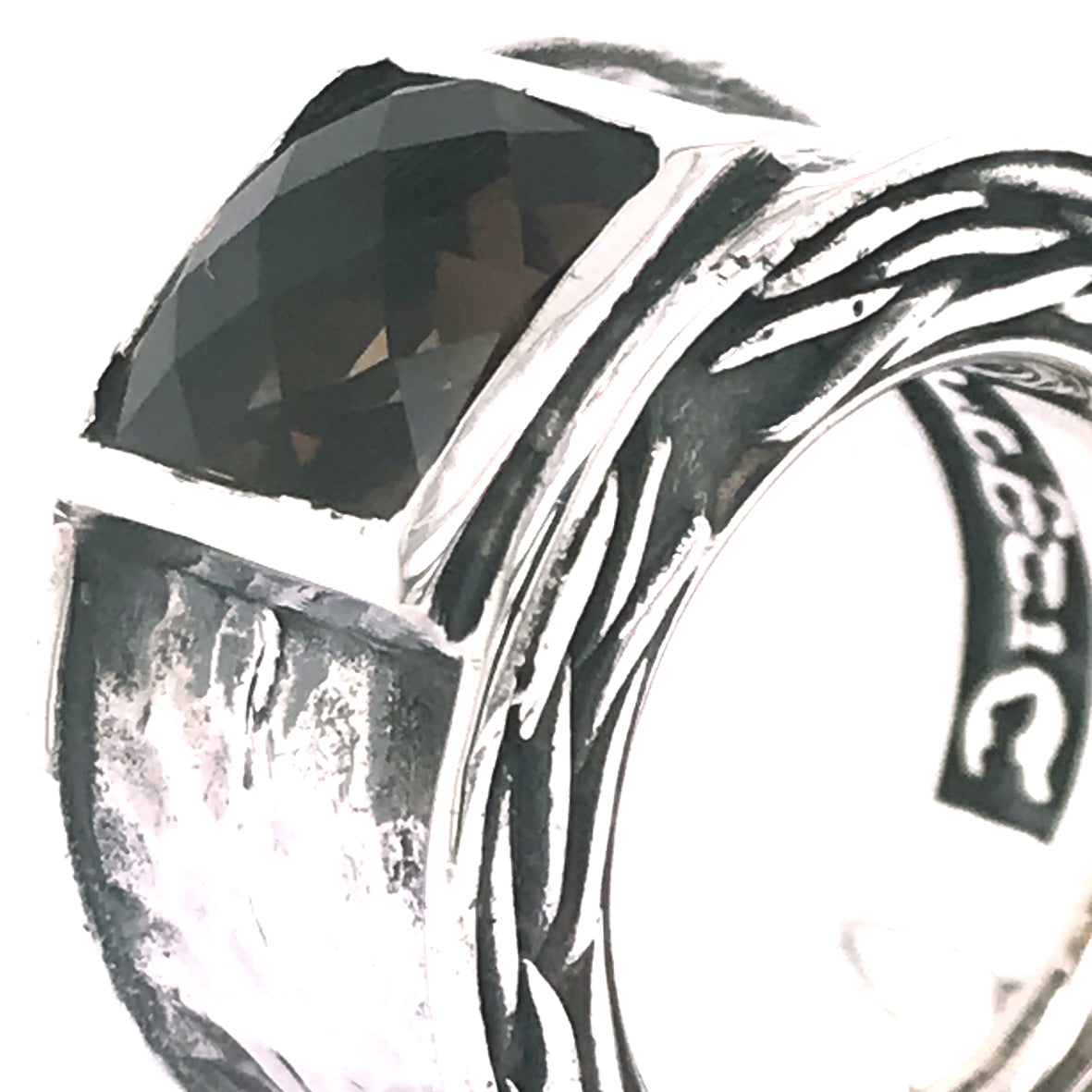 Silver Ring CAREE hammered