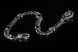 Silver Walletchain Stars and Lilies