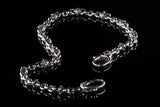 Silver Peas Walletchain with Morning Star Balls