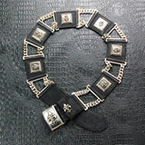 Silver Lily Conchas Belt with Chains and Elfin Care´s with LILY