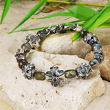 Silver Bracelet Beads MALTESER CROSSES and KNIGHTS CROSS MIDDLE