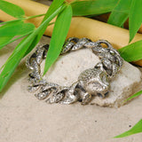 Silver Bracelet LEOPARD HEAD L and Leo Links