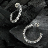 Silver Earpin CREOLE SKULLS ROW