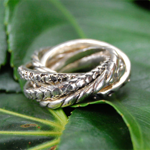 Silver Ring SEVEN Band
