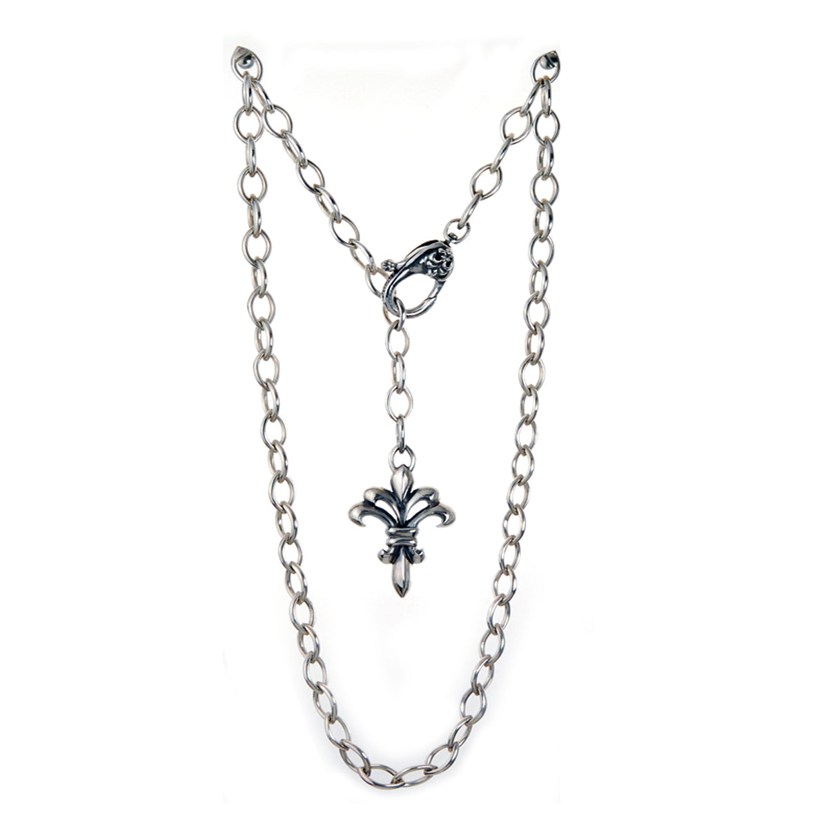 Silver Longchain Navette  Cross LILY L Karabiner L