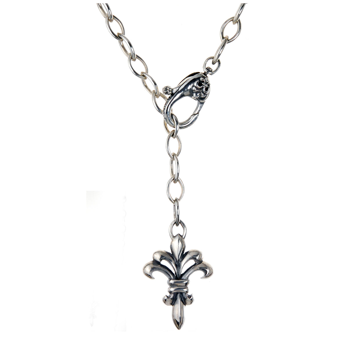 Silver Longchain Navette  Cross LILY L Karabiner L