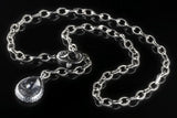 Silver Longchain Navette Dragon Scales Drop L and Karabiner L