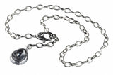 Silver Longchain Navette Dragon Scales Drop L and Karabiner L