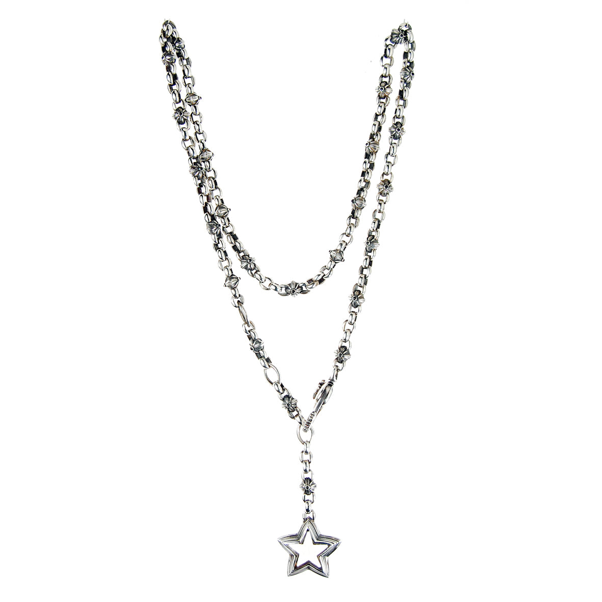 Long chain Erbs on Morning Star balls+Elfin´Star L Pendant
