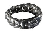 Silver Bracelet LILY with Dragon Scales Chain L