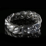 Silver Bracelet LILY with Dragon Scales Chain L