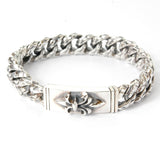 Silver Bracelet LONG LILY and DRAGON SCALES Chain