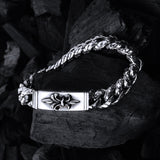 Silver Bracelet LONG LILY and DRAGON SCALES Chain