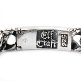 Silver Bracelet LONG LILY S with DRAGON SCALES