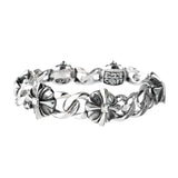 Silver Bracelet MALTESER CROSSES Plain Chain