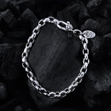 Silver Bracelet PEA CHAIN S with LILY Lock