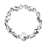 Pyramides Cross Lock Bracelet Pea´s Chain4+Crosses