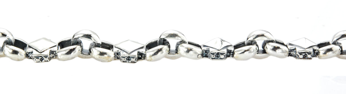 Pyramides Cross Lock Bracelet Pea´s Chain4+Crosses