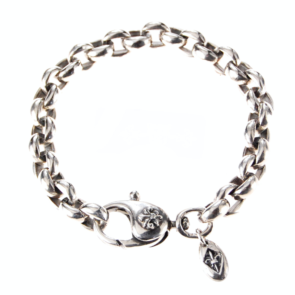 Silver Bracelet PEA CHAIN M with LILY Lock