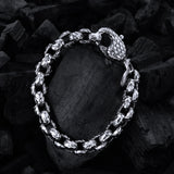 Silver Bracelet Pea Chain DRAGON SCALES