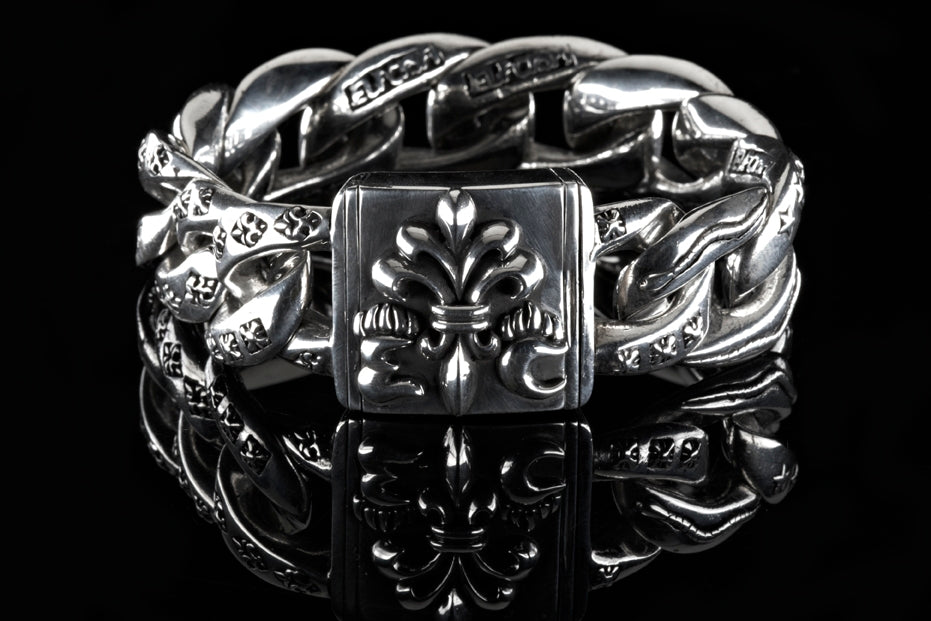 Silver Bracelet ELFIN LILY and MAGIC Links