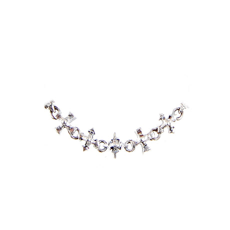 Silver Bracelet with Lance and Blades Crosses 08