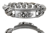 Silver Bracelet ELFIN KING + Long LILY with Dragon Scales Chain