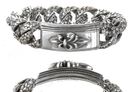 Silver Bracelet ELFIN KING + Long LILY with Dragon Scales Chain