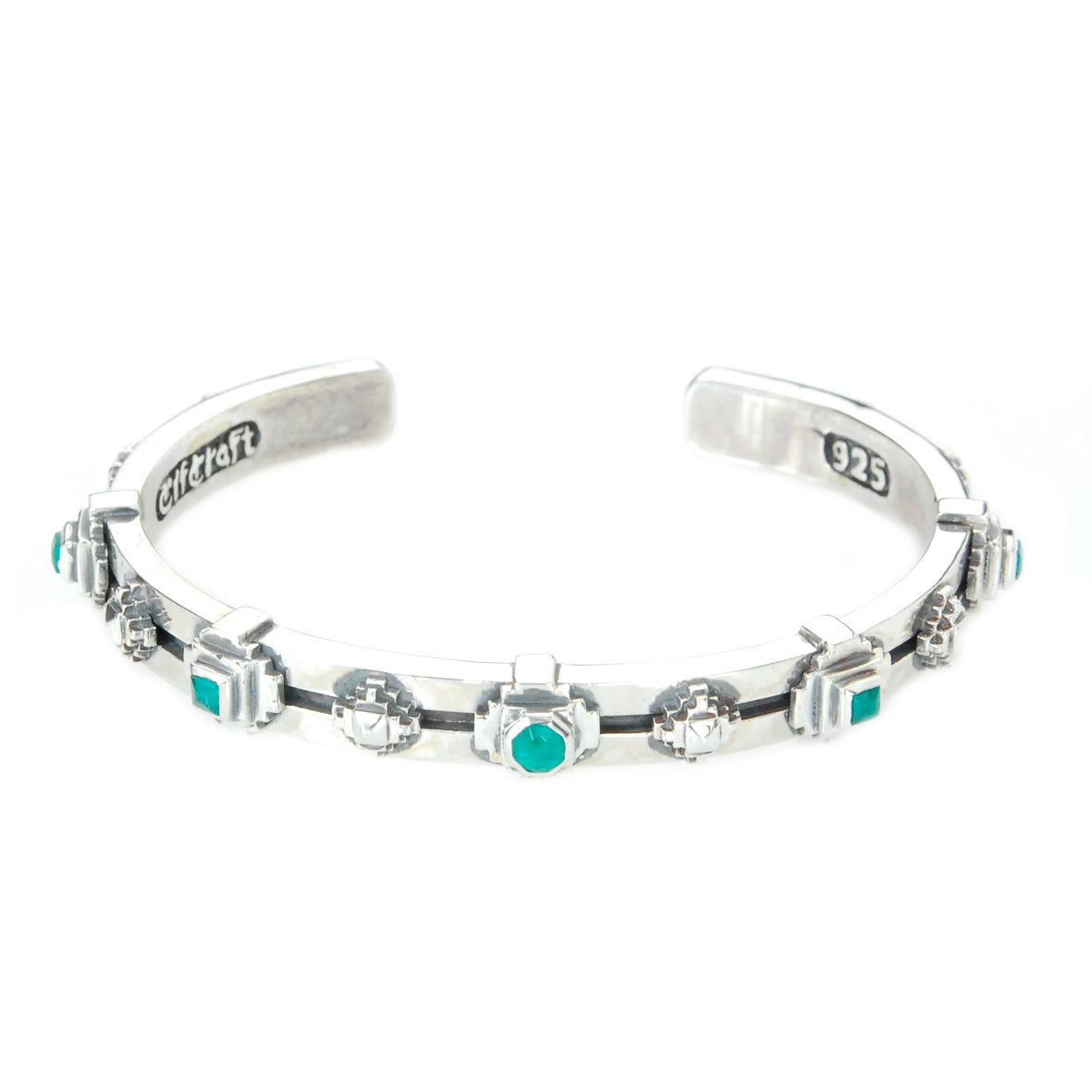 Silver Bangle The OCTAGON STEPS PYRAMIDES
