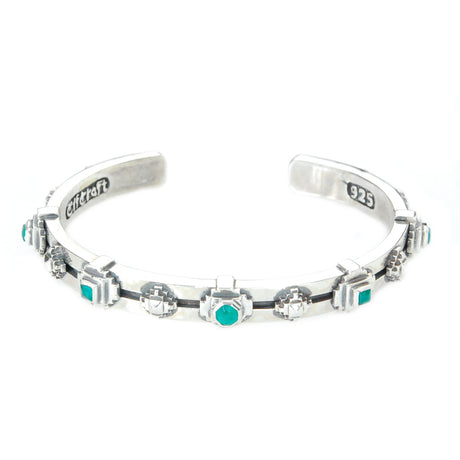 Silver Bangle The OCTAGON STEPS PYRAMIDES