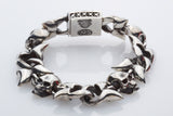 SWALLOWTAIL + SKULLS Silver Bracelet 3