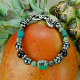 Silver Bracelet Beads and STONE ROCKS with Silver Parts