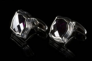 Silver Cufflinks BAROQUE in Elfin Frame