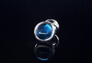 Silver Cufflinks ROUND STONES as Bones