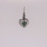 Silver Pendant Elfin Heart Lily hook