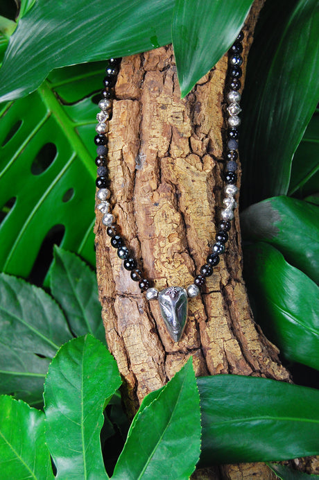 Neckchain Beads Faceted Silver GALADRIEL and BLADES BALLS